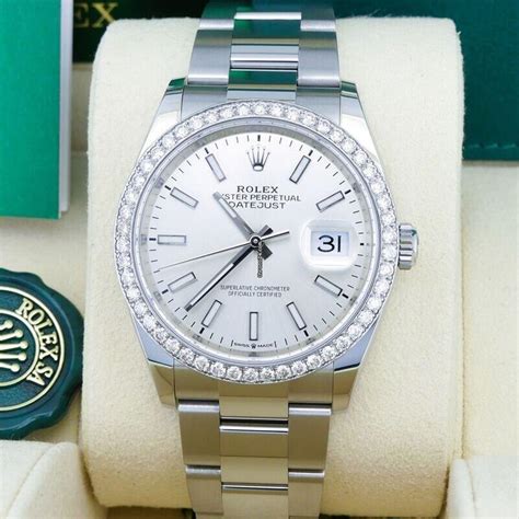 Rolex Datejust 36mm Full Set 2023 UNWORN Diamanten Ref: 